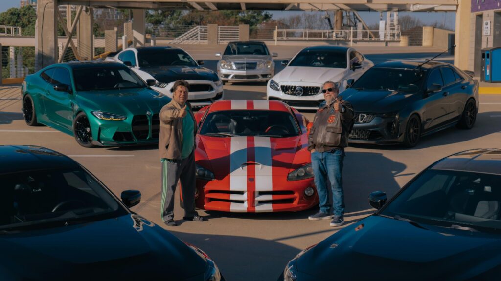 Exotic Sports Car Collection with Enthusiasts 4K Desktop Wallpaper