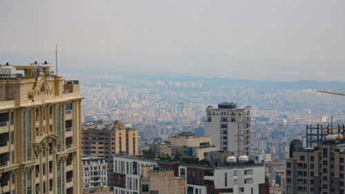 Panoramic Tehran Cityscape Urban Skyline View Desktop Wallpaper