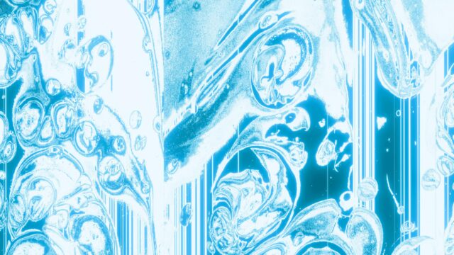 Abstract Cyan Liquid Marble Swirls 4K Desktop Wallpaper
