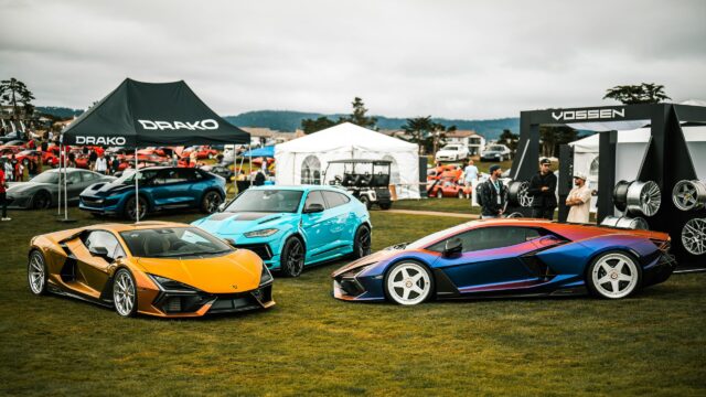 Lamborghini Revuelto Supercar Collection at Car Show 4K Wallpaper