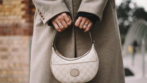 Elegant Gucci Handbag Close-up Luxury Fashion 4K Desktop Wallpaper