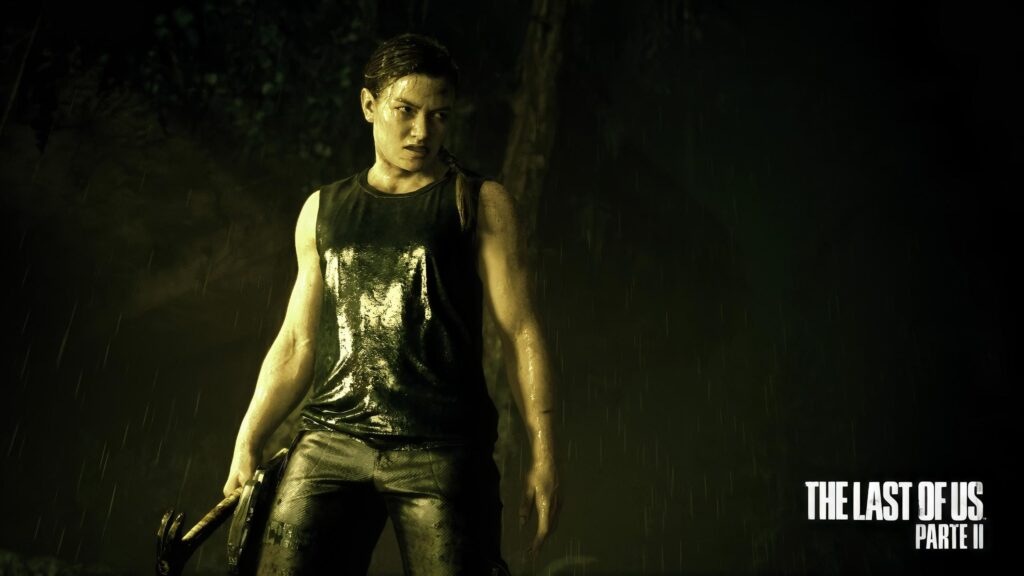 Abby Anderson The Last of Us Part II Rainy Night Action 4K PC Wallpaper