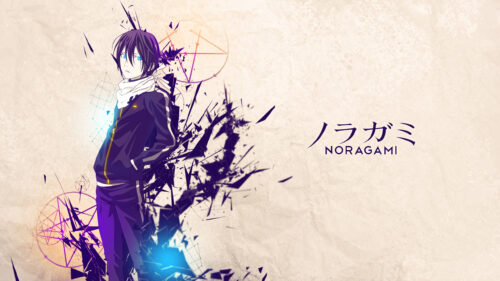 Yato Noragami Minimalist Anime Character Art Desktop Wallpaper