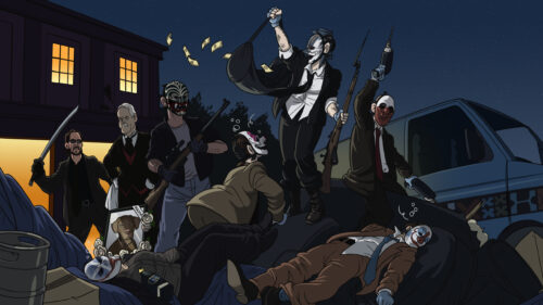 Payday Heist Gang Night Mission Action Scene 4K Desktop Wallpaper