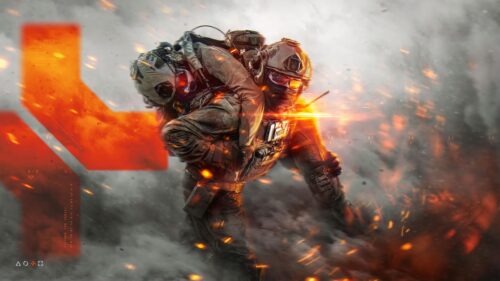 Epic Battlefield Soldier Rescue Mission 4K Desktop Wallpaper