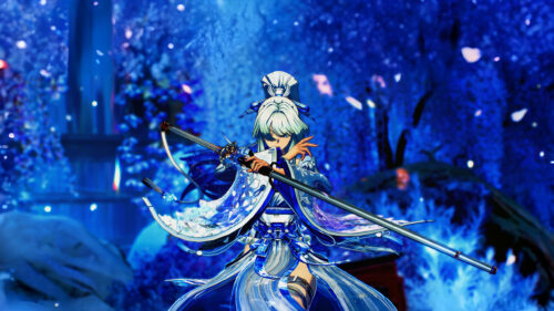 Lingyang Wuthering Waves Samurai Anime Character 4K Desktop Wallpaper