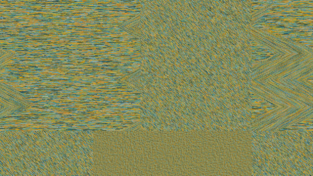 Abstract Geometric Texture with Teal and Golden Hues 4K Desktop Wallpaper