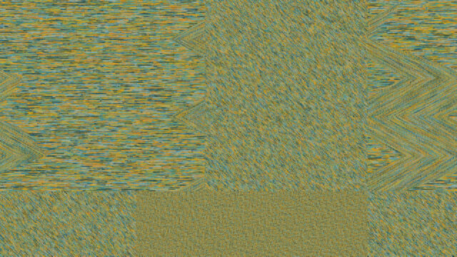 Abstract Geometric Texture with Teal and Golden Hues 4K Desktop Wallpaper