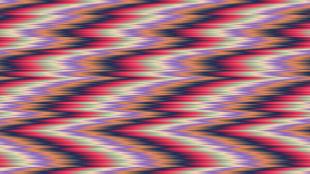 Vibrant Retro Zigzag Pattern Abstract Art 4K Desktop Wallpaper