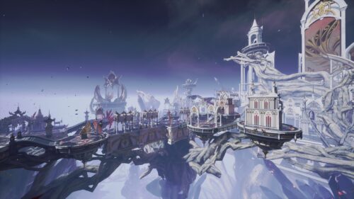 Ethereal Celestial City Above the Clouds 4K Desktop Wallpaper