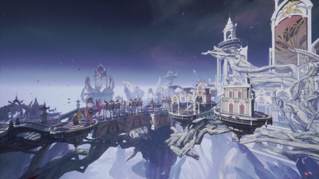 Ethereal Celestial City Above the Clouds 4K Desktop Wallpaper