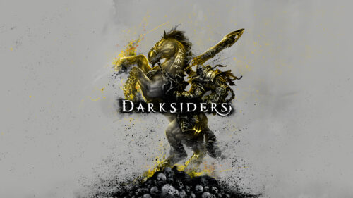 Darksiders War Riding Ruin Dark Fantasy Art Desktop Wallpaper