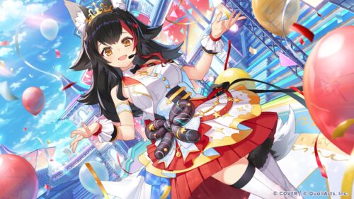 Hololive Ookami Mio Idol Performance Stage 4K Wallpaper