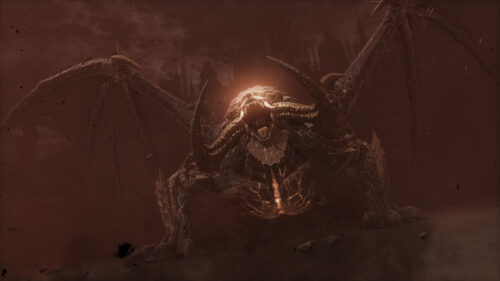 Fierce Demon Dragon in a Ruined Apocalypse 4K Desktop Wallpaper