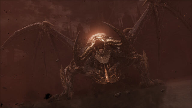 Fierce Demon Dragon in a Ruined Apocalypse 4K Desktop Wallpaper