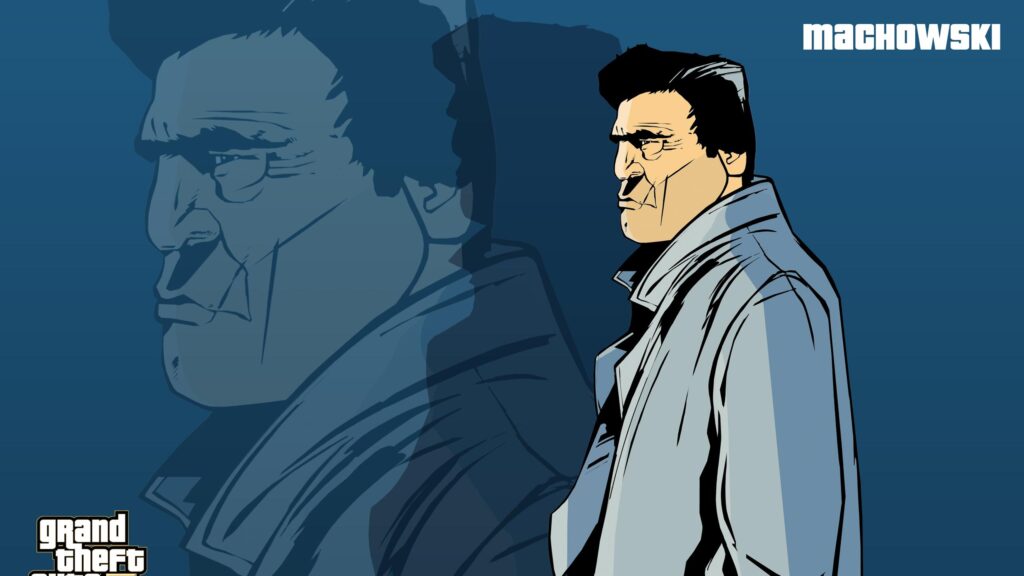 Detective Leon McAffrey Grand Theft Auto Style Minimalist PC Wallpaper