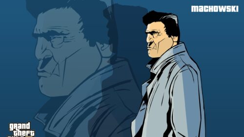 Detective Leon McAffrey Grand Theft Auto Style Minimalist PC Wallpaper