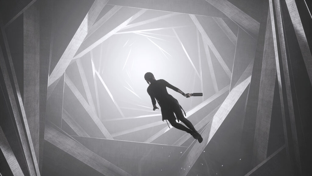 Control Video Game Jesse Faden Floating in Astral Plane 4K Desktop Wallpaper