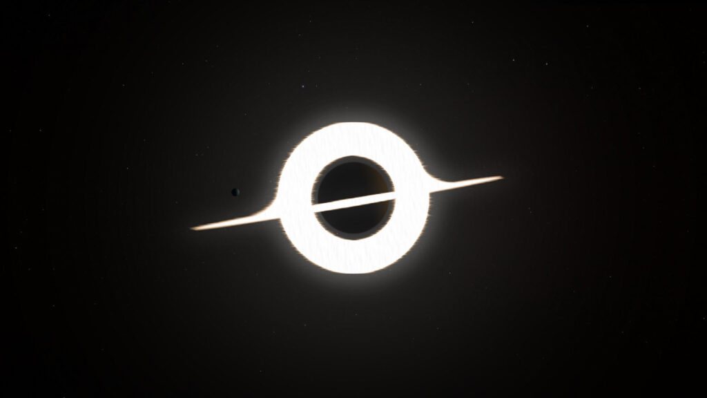 Interstellar Gargantua Black Hole Event Horizon Cinematic Desktop Wallpaper