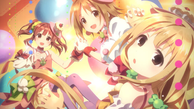 Cute Anime Girls Celebrating Party Fantasy Art Desktop Wallpaper