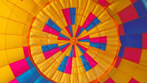 Abstract Hot Air Balloon Canopy Pattern 4K Desktop Wallpaper