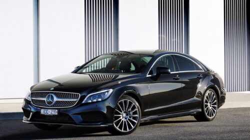 Elegant Black Mercedes-Benz CLS Class Luxury Sedan 4K Desktop Wallpaper