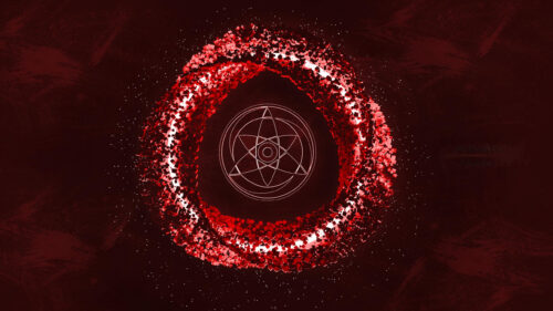 Itachi Uchiha Mangekyou Sharingan Red Abstract Art Desktop Wallpaper