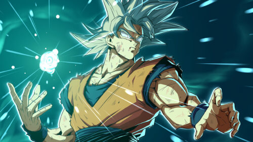 Ultra Instinct Goku Energy Sphere Anime Art 4K Desktop Wallpaper