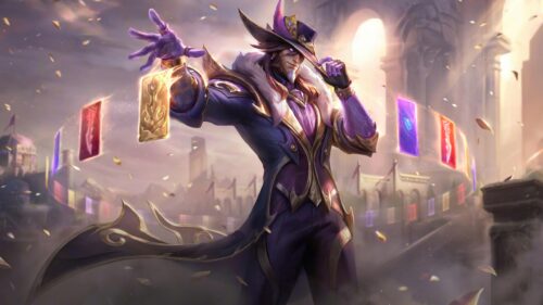 League of Legends Twisted Fate The Magnificent Skin 4K Desktop Wallpaper