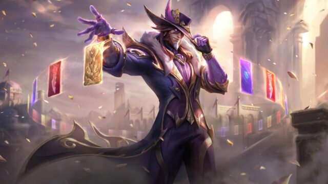 League of Legends Twisted Fate The Magnificent Skin 4K Desktop Wallpaper