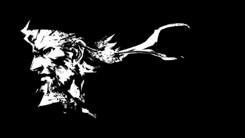 Solid Snake Metal Gear Solid Minimalist Ink Art 4K Wallpaper