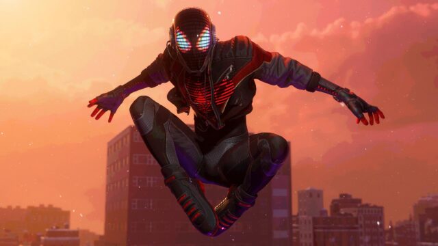 Miles Morales Spider-Man Cyberpunk Style Artistic Action 4K Wallpaper