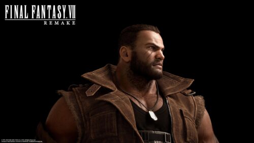 Barret Wallace Final Fantasy VII Remake Portrait Desktop Wallpaper