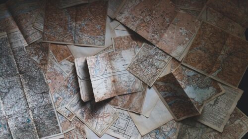 Vintage Cartography and Antique Map Collection Desktop Wallpaper