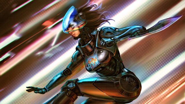 Cyberpunk Killer Angel Cyborg Warrior High Resolution 4K Desktop Wallpaper