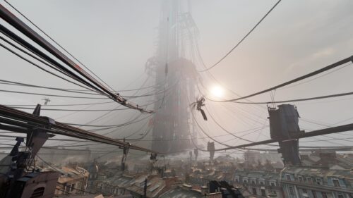 Half-Life Alyx Citadel and City Skyline Cinematic 4K Desktop Wallpaper
