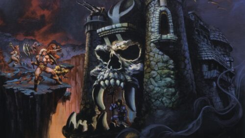Classic He-Man and Castle Grayskull Epic Fantasy Art 4K Wallpaper