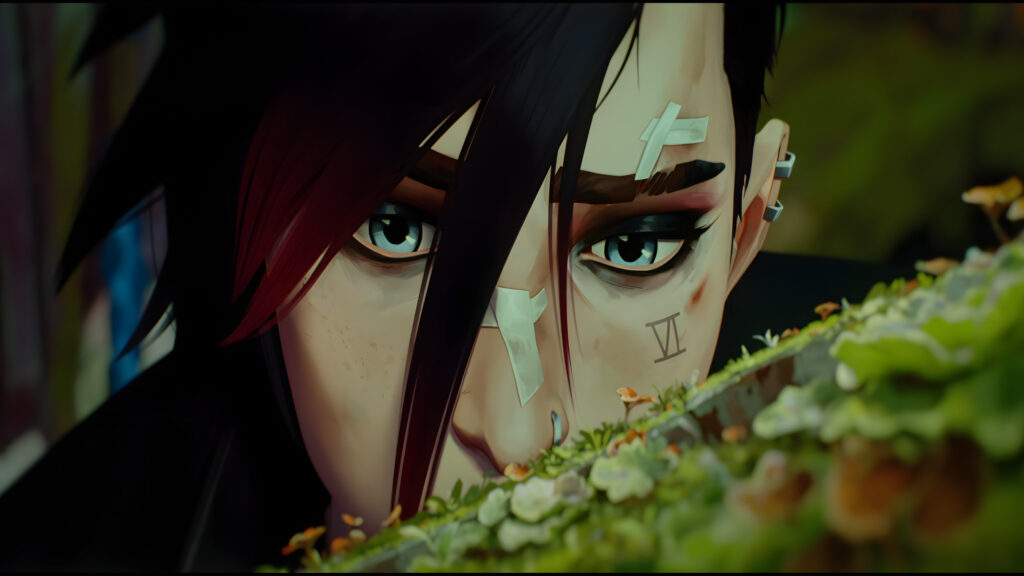 Vi from Arcane Close Up Portrait 4K Desktop Wallpaper