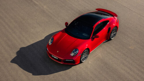 Stunning Red Porsche 911 Turbo High-Resolution Desktop Wallpaper