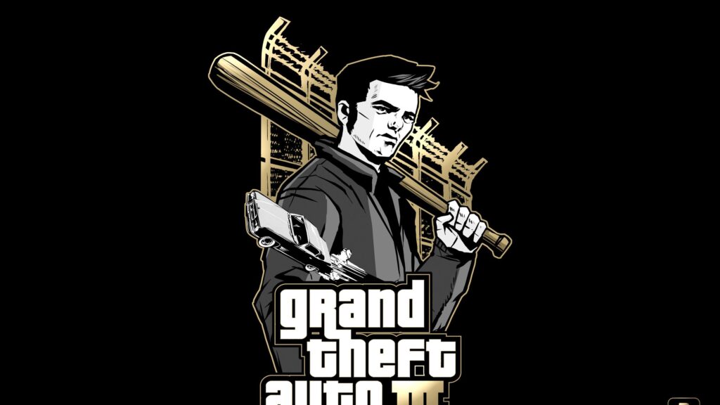 Claude Speed Grand Theft Auto III Minimalist Vector Illustration PC Wallpaper