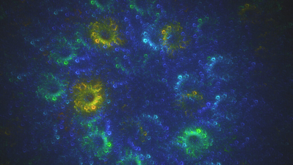 Abstract Cosmic Nebula Fractal Pattern Desktop Wallpaper