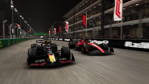 Formula 1 Las Vegas Grand Prix Racing Action Desktop Wallpaper