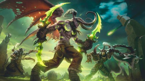 Illidan Stormrage and Demon Hunters World of Warcraft 4K Desktop Wallpaper