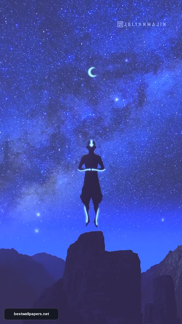 Aang Avatar State Meditation Digital Art Wallpaper