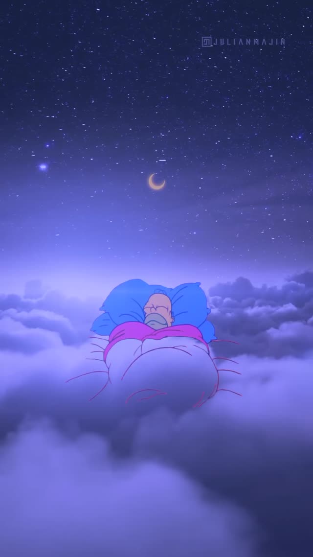 Dreaming in the Clouds: A Cozy Starry Night Live Wallpaper