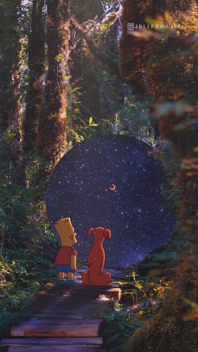 Starlit Portal Forest Adventure Live Wallpaper for Mobile