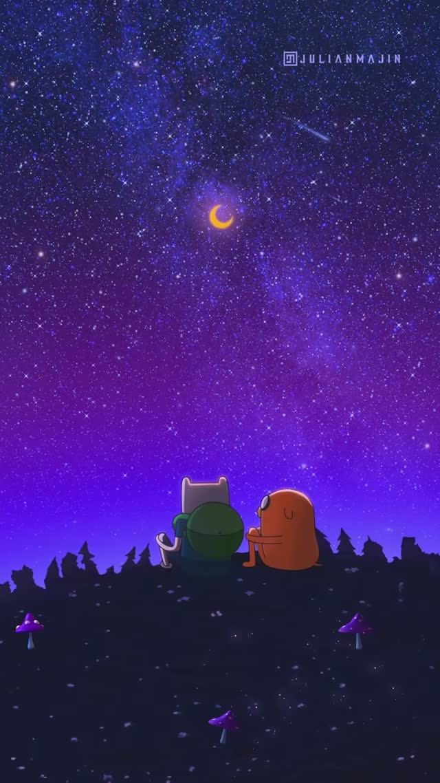 Starlit Night Adventure Duo Animated Live Wallpaper